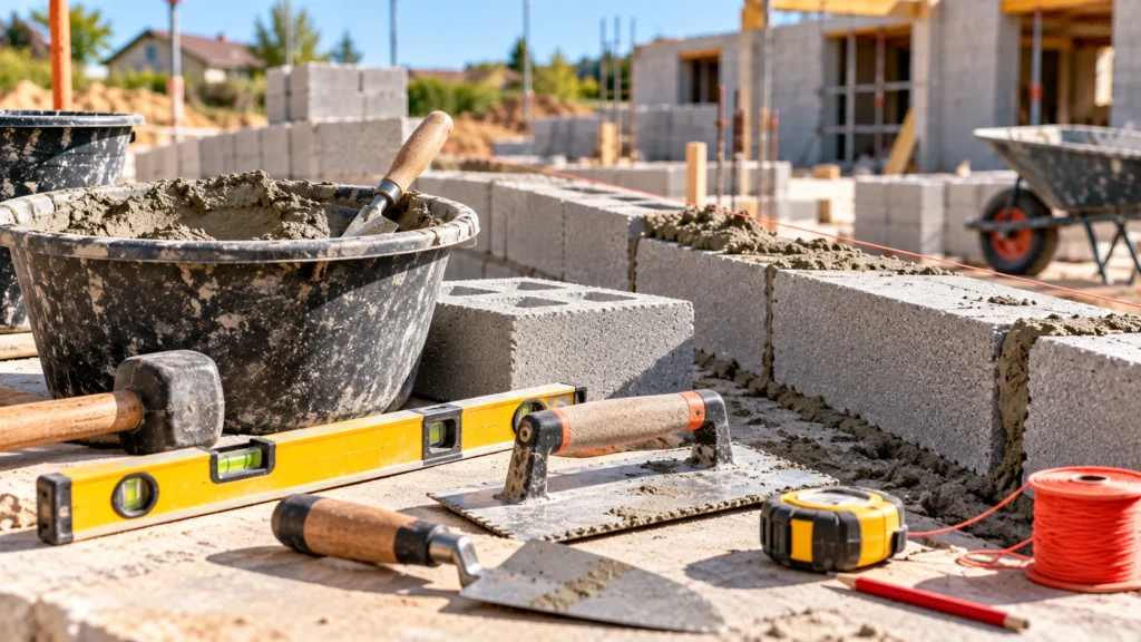 Chantier de maçonnerie